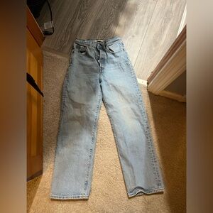 Levi ribcage straight jeans